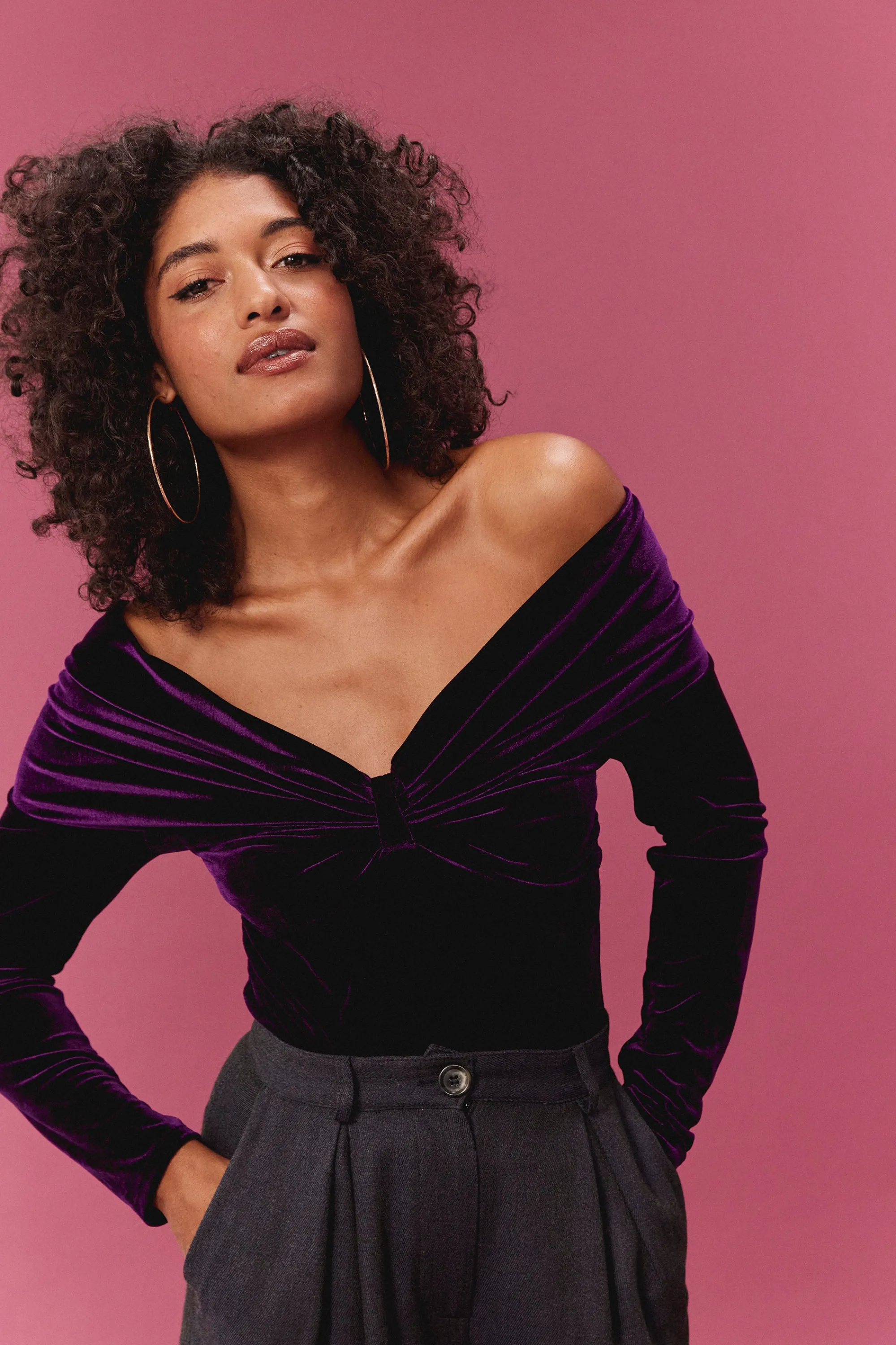 Make My Lemonade Bodys^BODY BEATRICE VELOURS PURPLE