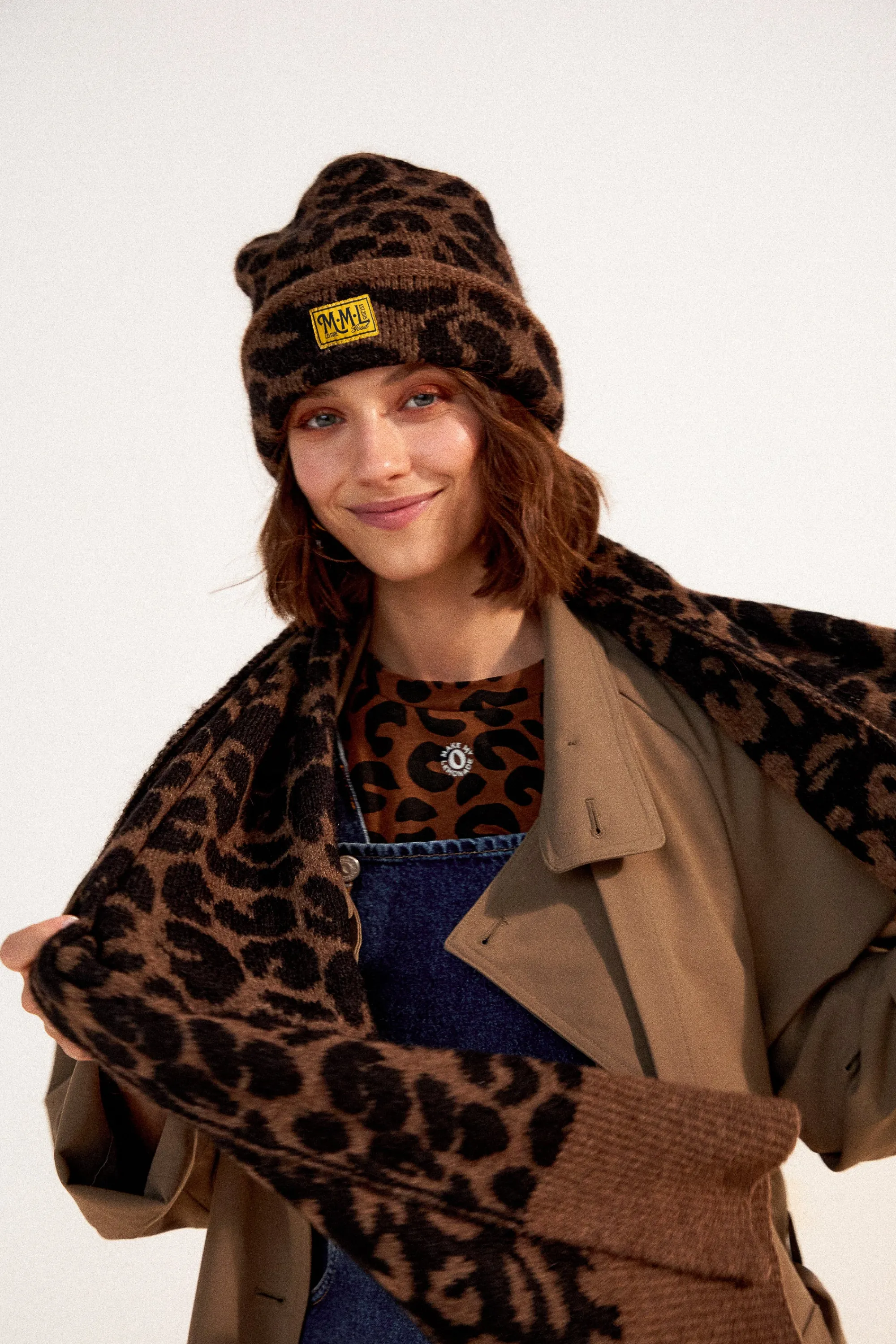 Make My Lemonade Bonnets & Écharpes^ECHARPE ROSIE LEOPARD