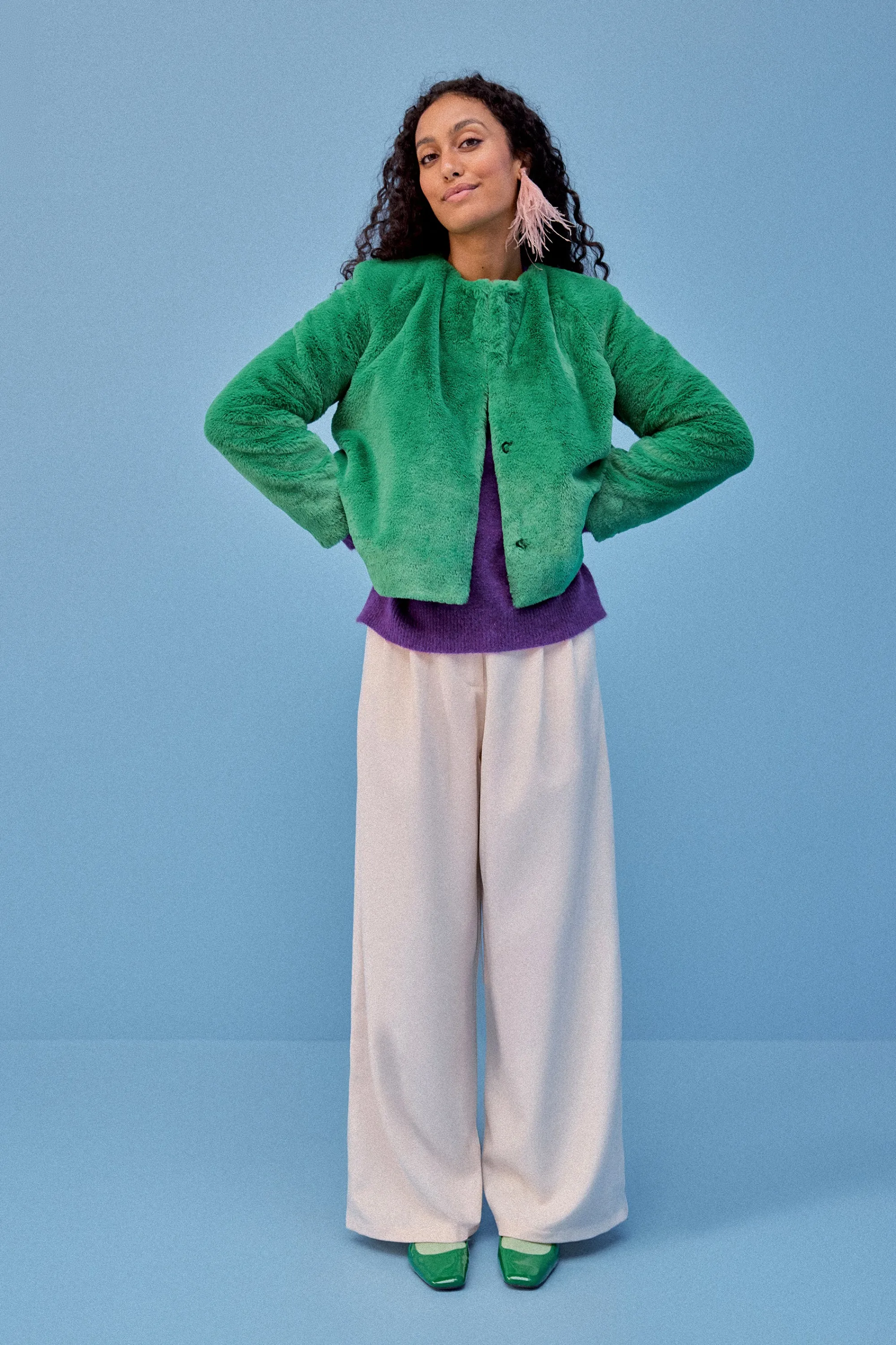Make My Lemonade Vestes & Manteaux^MANTEAU MARIA VERT
