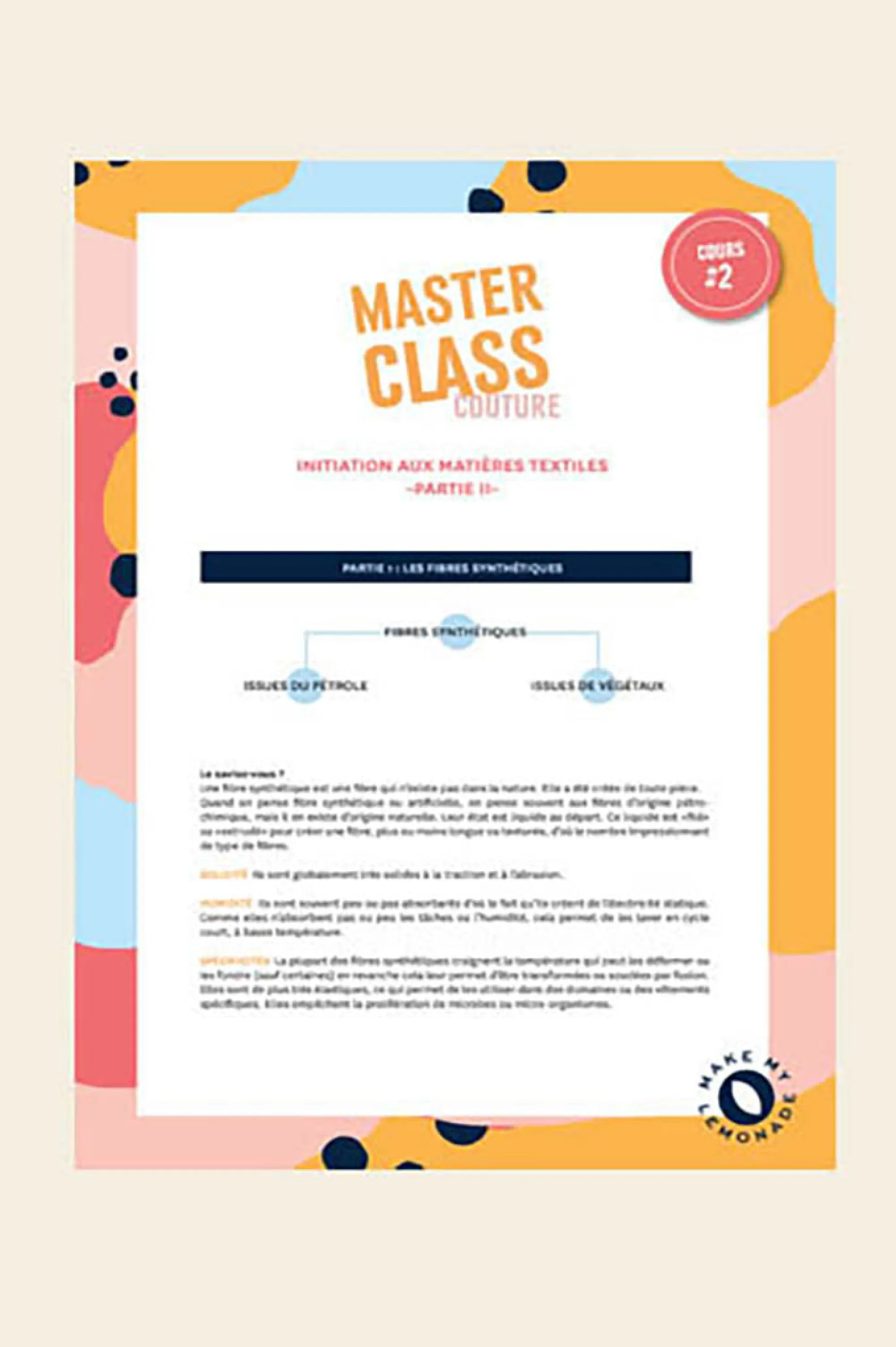 Make My Lemonade Patrons Pdf | Mercerie & Couture^Masterclass partie 2