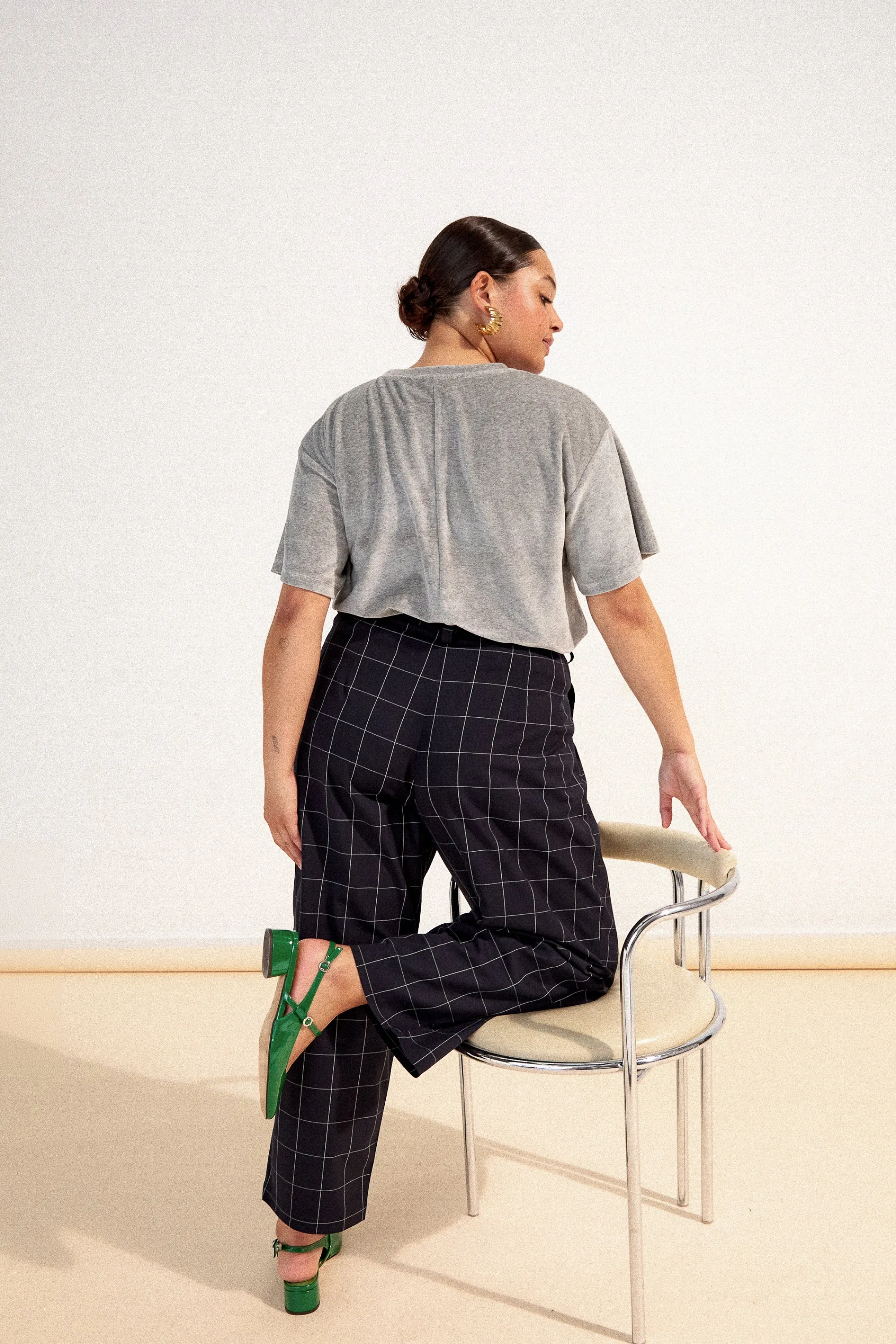 Make My Lemonade Pantalons^PANTALON NEW NOE CARREAUX NAVY