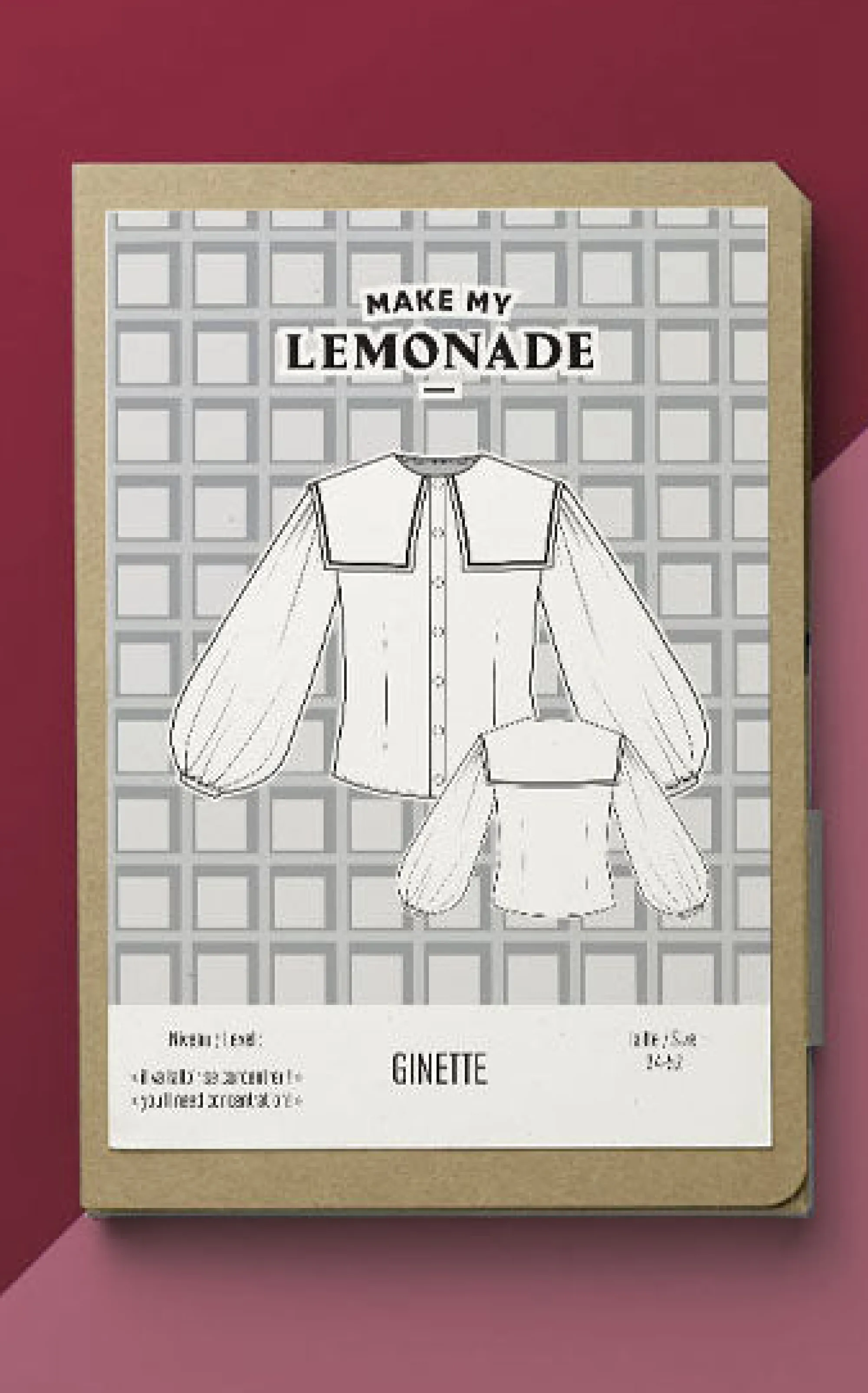 Make My Lemonade Patrons Pdf | Mercerie & Couture^PATRON DE COUTURE GINETTE PDF