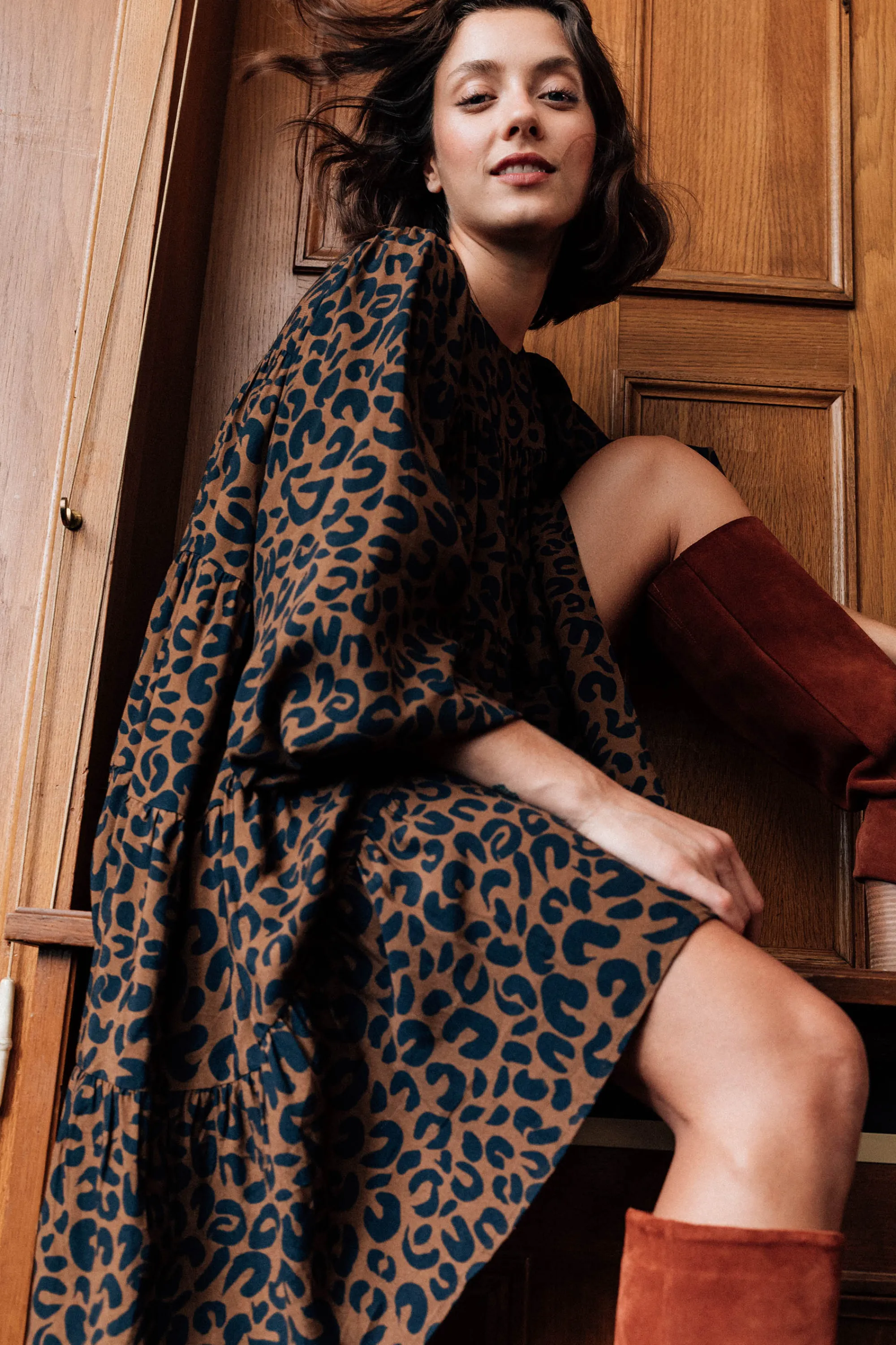 Make My Lemonade Robes & Combis^ROBE JENNY LEOPARD