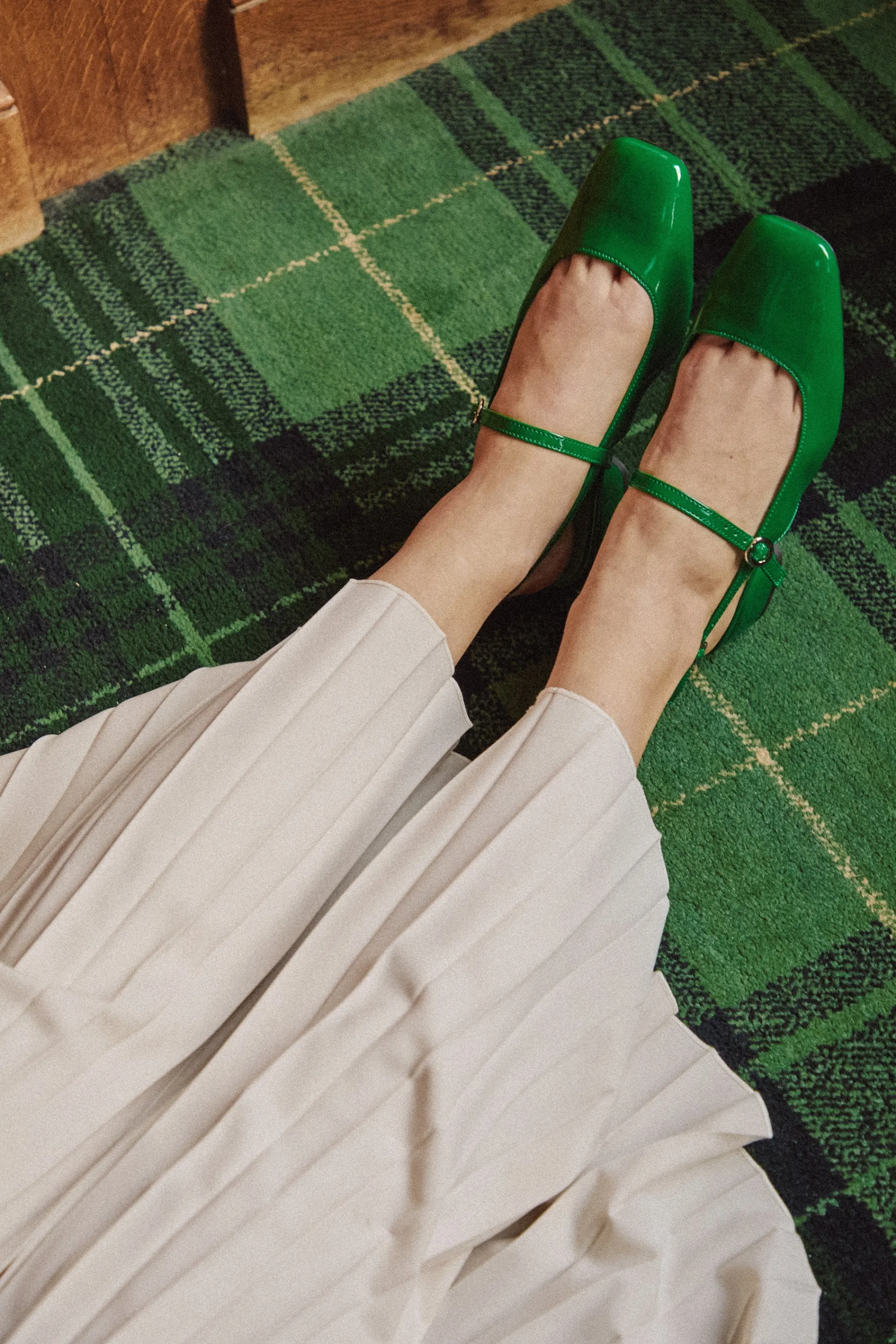 Make My Lemonade Chaussures^SANDALES POLLY VERNIS SUPER GREEN